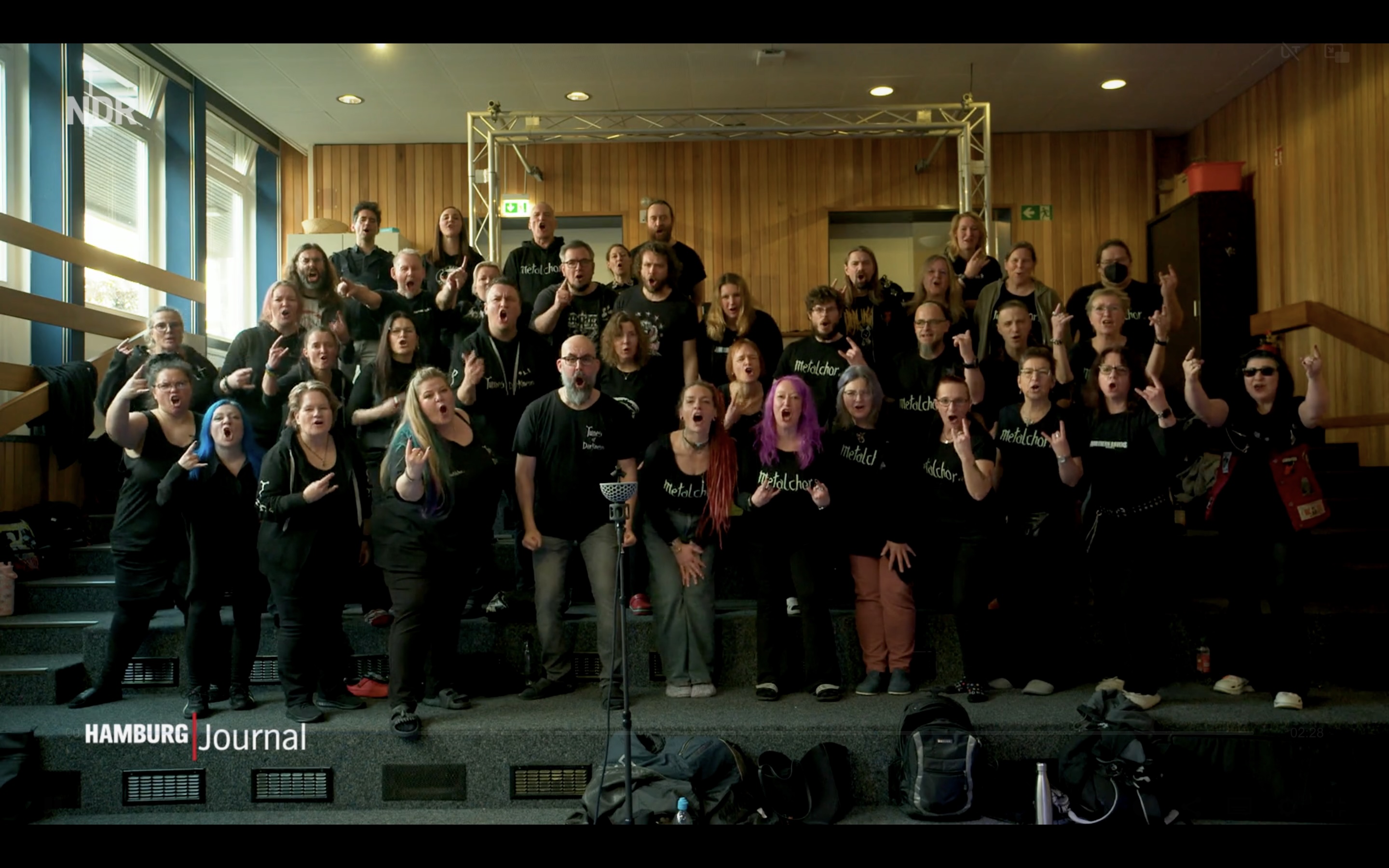 Screenshot: Metalchor e.V. im Hamburg Journal